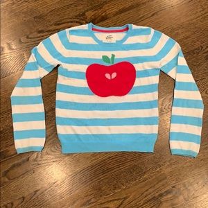 Striped apple sweater